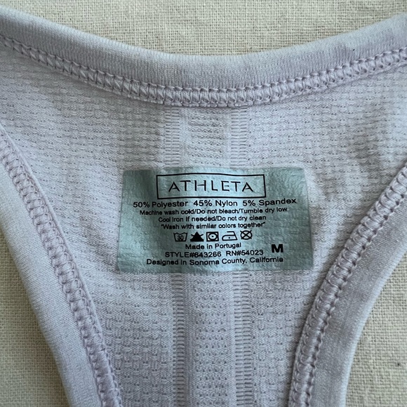 Athleta blush colored Workout top Size M - Picture 5 of 9
